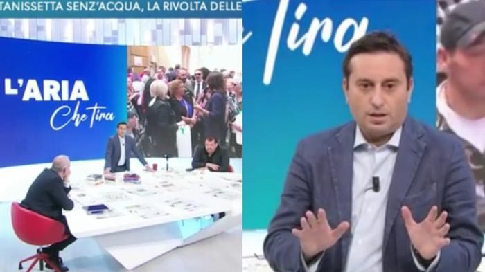 Malore in diretta: tensione a L’Aria Che Tira