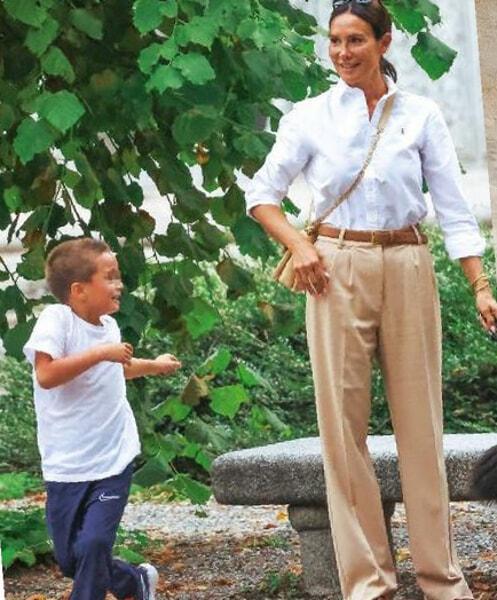 Minetti con il figlio, foto da Chi Minetti con il figlio, foto da Chi