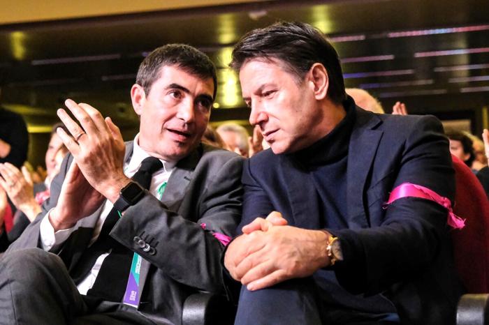 Giuseppe Conte e Nicola Fratoianni (LaPresse) nicola-fratoianni-giuseppe-conte-lapresse