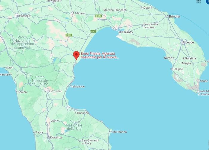 Il centro di Trasaia Enea Sogin TRISAIA_MAPS