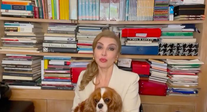 Nella casa c'è un'ampia libreria, foto @milly_carlucci via Instagram casa milly carlucci-7