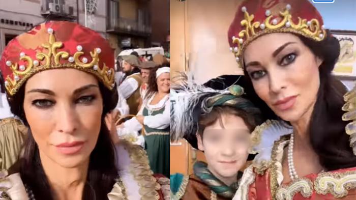 La sagra dell’Uva a Marino: Manuela Arcuri e il figlio Mattia protagonisti dell’evento centenario