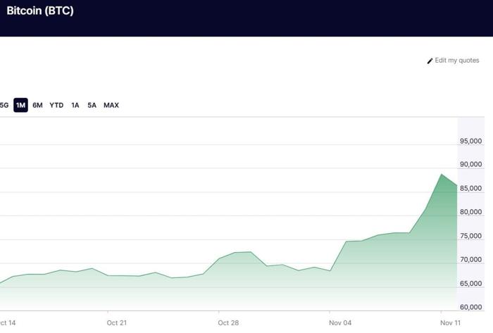 Così è salito il prezzo dei Bitcoin Così è salito il prezzo dei Bitcoin