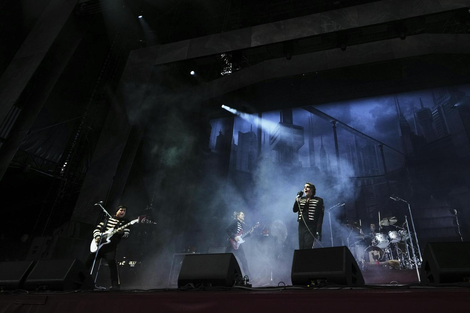Attualmente celebrano il 20º anniversario dell’uscita dell’album The Black Parade. Foto: AP Attualmente celebrano il 20º anniversario dell’uscita dell’album The Black Parade. Foto: AP