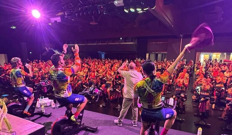 Ciclismo indoor, record mondiale con 44.614 km in 8 ore