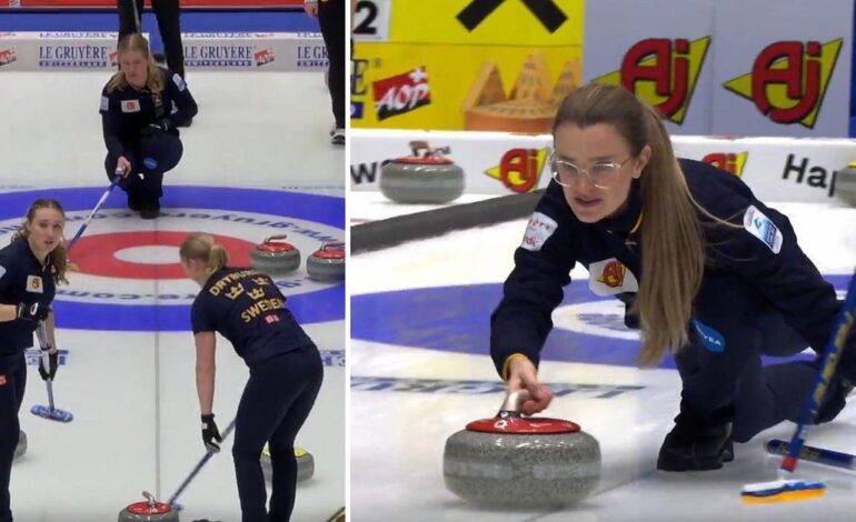 Curling, la Svezia vince nonostante il ghiaccio irregolare