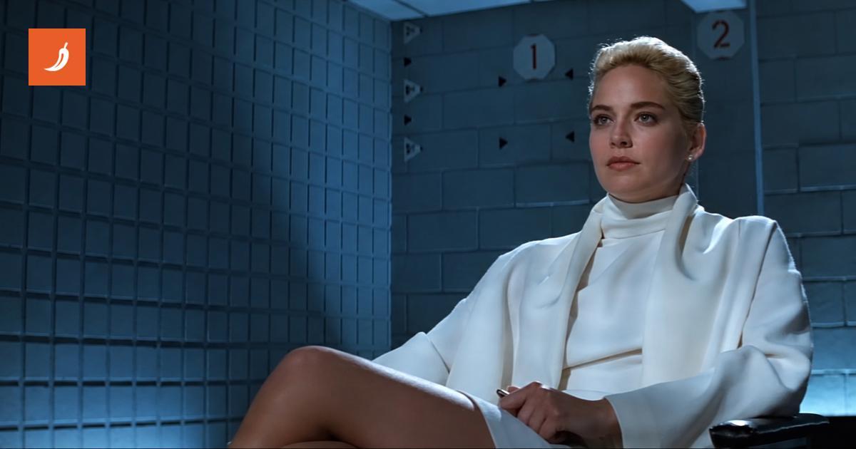 Sharon Stone ricrea la scena più discussa di Basic Instinct
