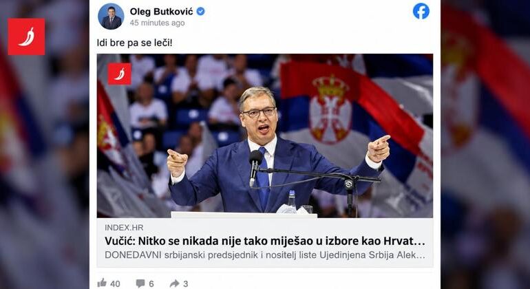 «Ma va’ a farti curare»: la replica del ministro croato a Vučić