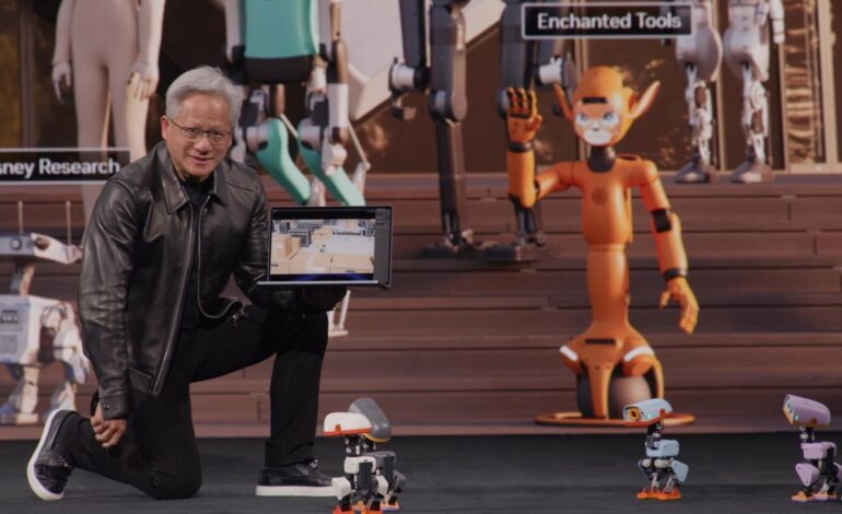 Robot-anatra, la capriola fallisce sul palco di Nvidia