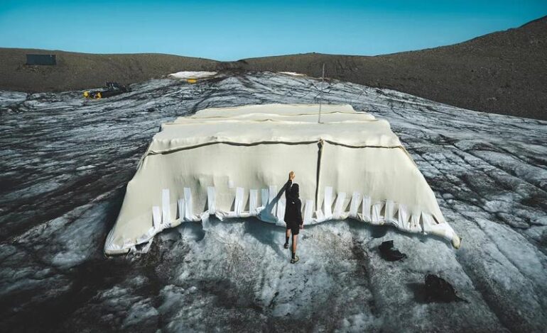 Lana di pecora sui ghiacciai: i teli naturali frenano lo scioglimento
