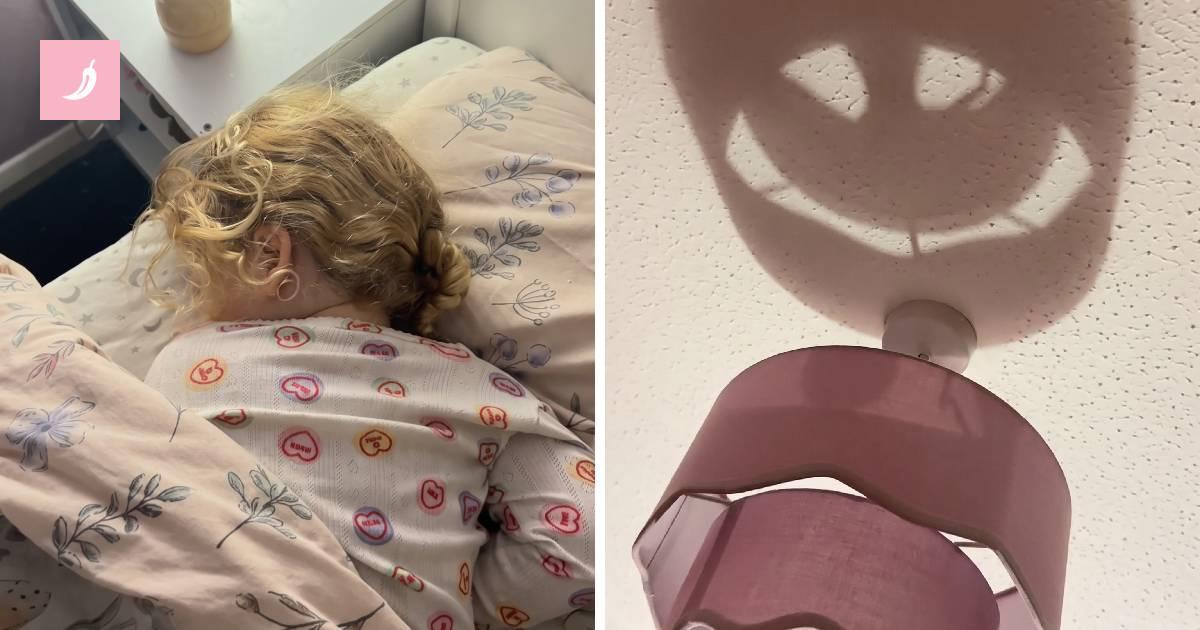 Il «mostro» sul soffitto era un’ombra proiettata dalla lampada
