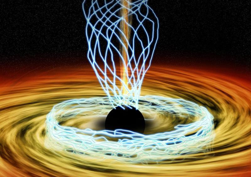 Un buco nero potrebbe accelerare protoni a energie record