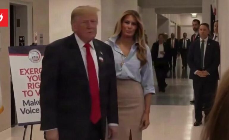 Trump vota di persona dopo le critiche al voto per posta