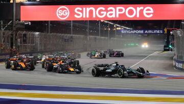 None La partenza del GP di Singapore 2025.