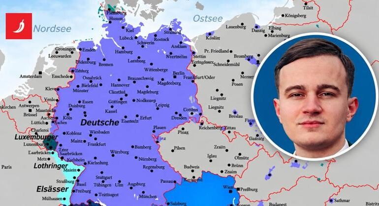 Grande Germania, la mappa che ha scatenato polemiche in Europa