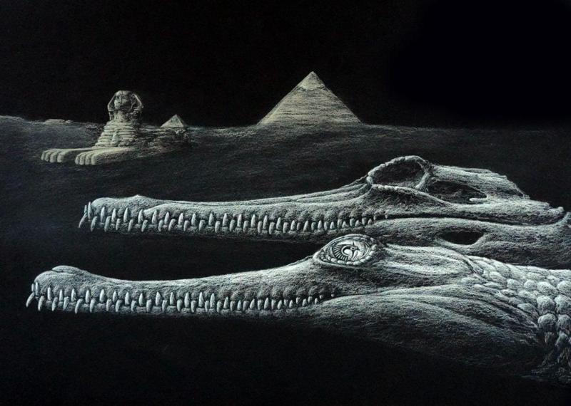 Un coccodrillo di 45 milioni di anni fa con il «naso» della Sfinge