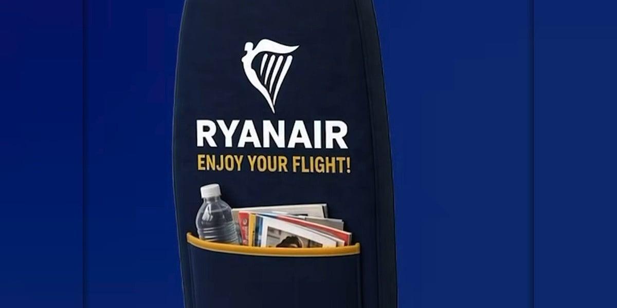 Ryanair scherza sulle tasche dei sedili: «Sono tornate»