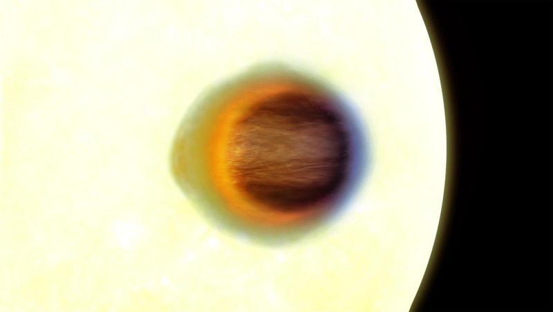 WASP-17b davanti alla sua stella