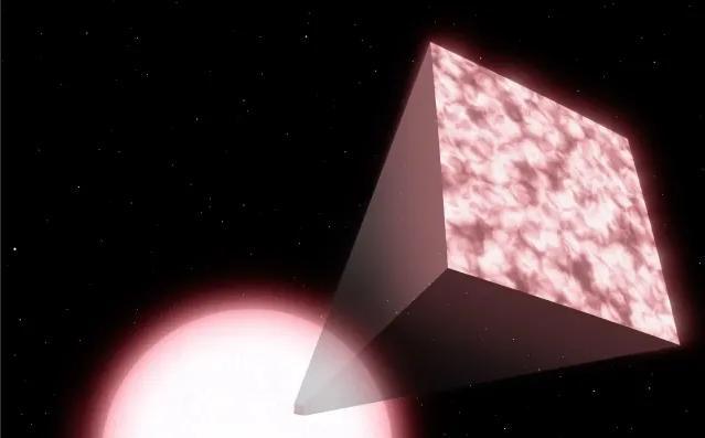 Ricostruzione di una nana bianca che apparirebbe rosa.