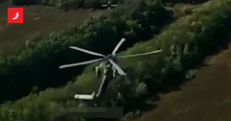 Un drone FPV ucraino abbatte un Mi-28NM russo in volo